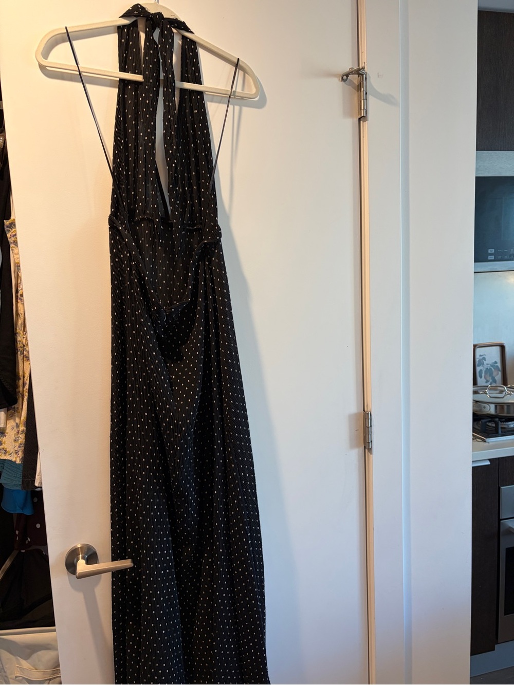 Lioness black Halter Polka Dot Maxi Dress - Picture 6 of 7